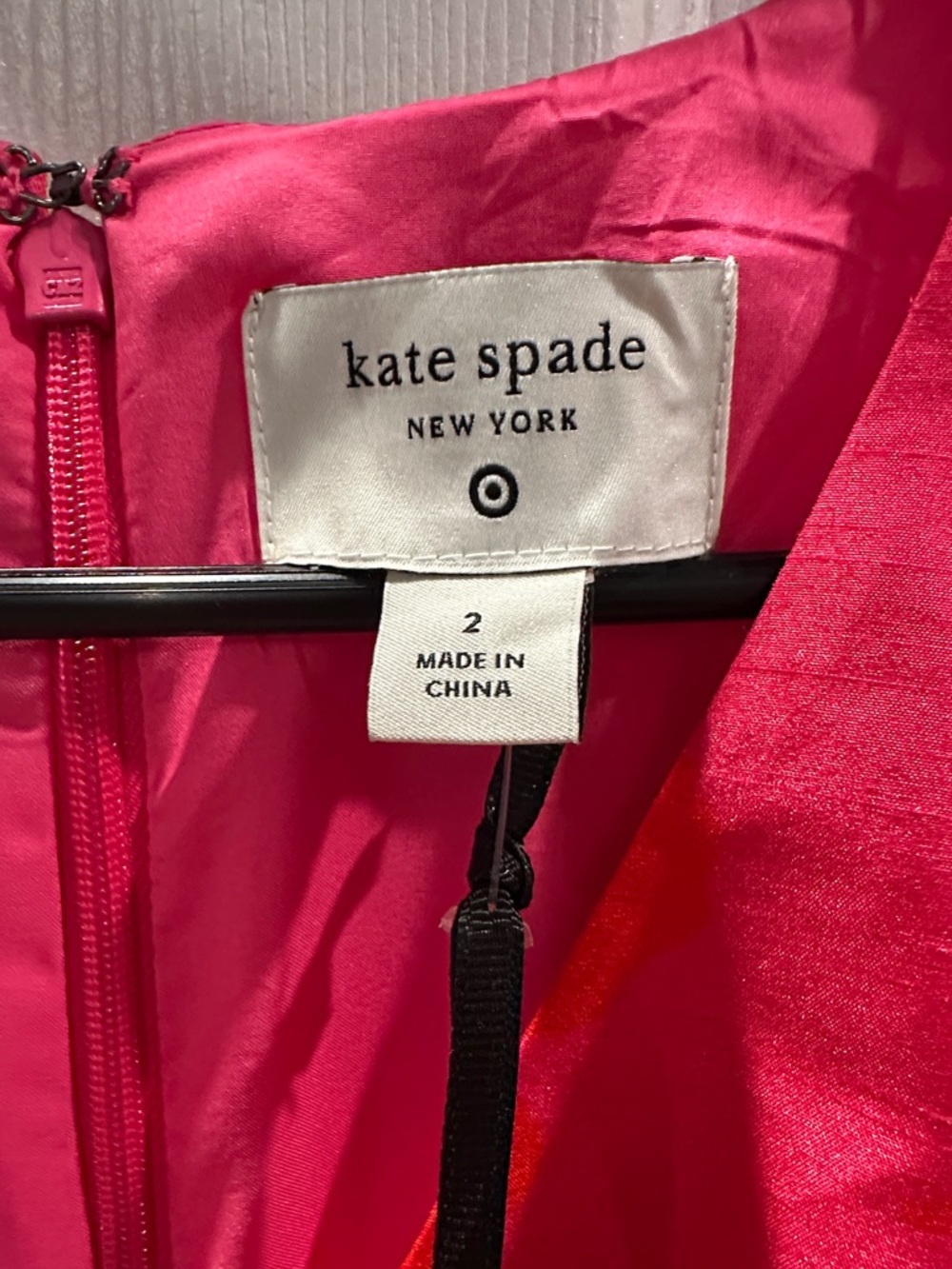 kate spade Bright Pink & Red Floral Peplum Midi Dress - Picture 2 of 4